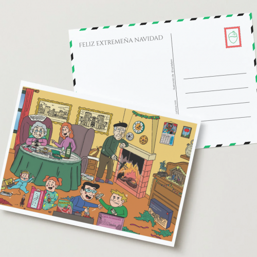 Postal Feliz Extremeña Navidad